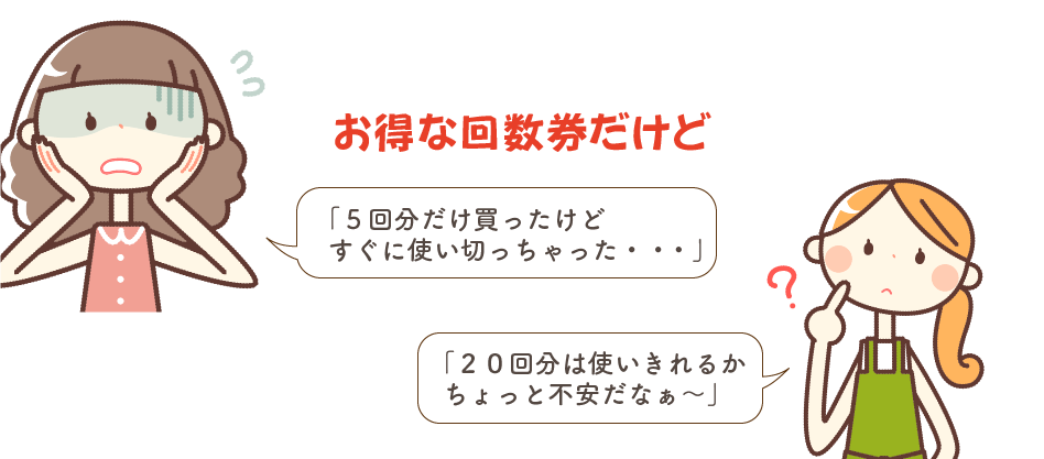 お得な回数券だけど